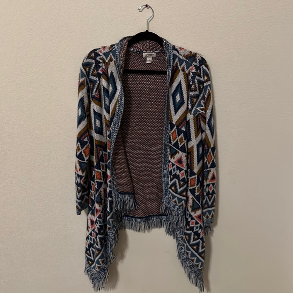 Women’s Colorful Yarn Cardigan, Size Medium, Brand: Arizona Jeans Co